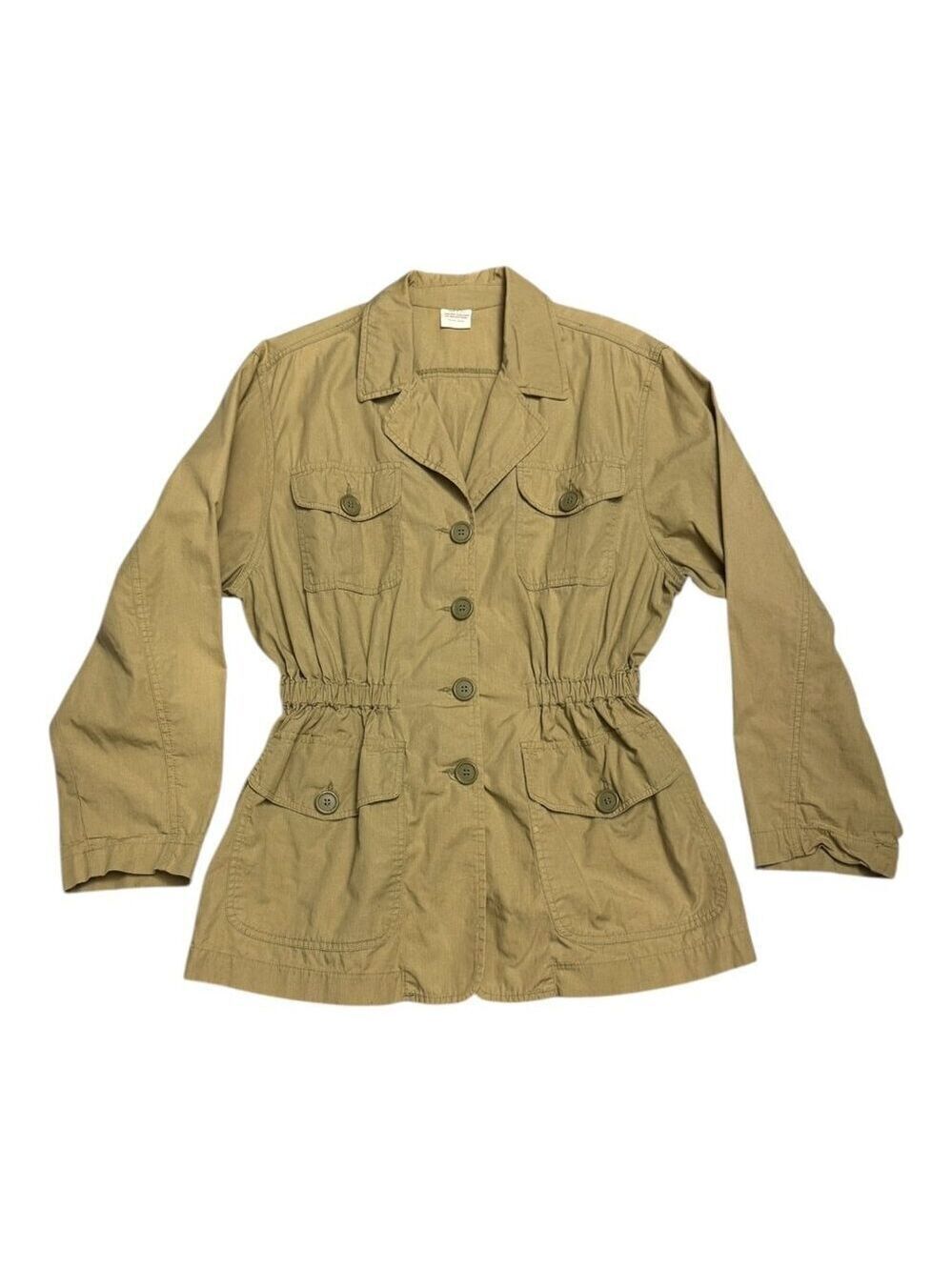 UNITED COLORS OF BENETTON Vintage 90s Khaki Casual Light Jacket Womens Small